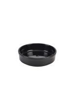 Genware Porcelain Black Round Dish 13cm/ 5"