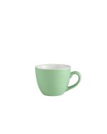Genware Porcelain Green Bowl Shaped Cup 9cl/ 3oz