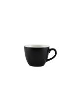 Genware Porcelain Matt Black Bowl Shaped Cup 9cl/ 3oz