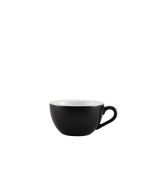 Genware Porcelain Matt Black Bowl Shaped Cup 17.5cl/ 6oz