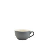 Genware Porcelain Matt Grey Bowl Shaped Cup 17.5cl/ 6oz