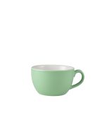Genware Porcelain Green Bowl Shaped Cup 25cl/ 8.75oz