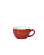 Genware Porcelain Red Bowl Shaped Cup 25cl/ 8.75oz