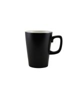Genware Porcelain Matt Black Latte Mug 34cl/ 12oz