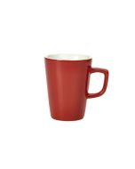 Genware Porcelain Red Latte Mug 34cl/ 12oz