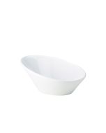 Genware Porcelain Oval Sloping Bowl 21cm/ 8.25"