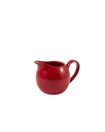 Genware Porcelain Red Jug 14cl/ 5oz