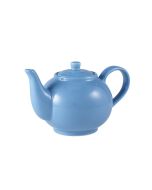Genware Porcelain Blue Teapot 45cl/ 15.75oz