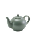 GenWare Porcelain Matt Sage Teapot 45cl/ 15.75oz