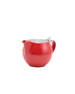 GenWare Porcelain Red Teapot with St/ St Lid & Infuser 50cl/ 17.6oz