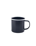 Enamel Mug Black with White Rim 36cl/ 12.5oz