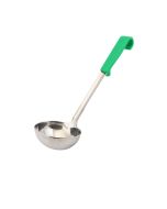 Genware Plastic Handle Soup Ladle Green