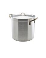 Aluminium Deep Stockpot With Lid 17Litre
