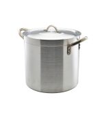 Aluminium Deep Stockpot With Lid 21Litre