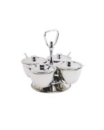 GenWare Stainless Steel Revolving Relish Server 4-Way