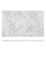 White Marble Agra Melamine GN 1/1 Slab 53 x 32.5cm