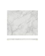 White Marble Agra Melamine GN 1/2 Slab 32.5 x 26.5cm
