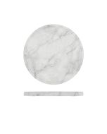 White Marble Agra Melamine Round Slab 28.5cm