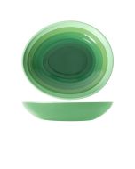 Shoots Green Atlantis Melamine Oval Bowl 38 x 32.5 x 7cm