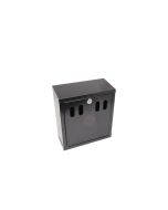 Genware Black Wall-Mounted Outdoor Ashtray