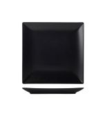 Luna Stoneware Black Square Plate 26cm/ 10.25"