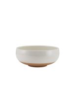 GenWare Kava White Stoneware Belly Bowl 14.5cm