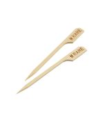 Bamboo Steak Markers 9cm/ 3.5" Medium Rare (100pcs)