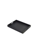 Solid Black Butlers Tray 44 x 32 x 4.5cm