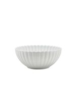 Incise Porcelain Scalloped Side Bowl 13cm