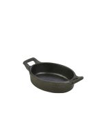 Mini Cast Iron Oval Eared Dish 12 x 9 x 3cm
