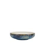 Terra Porcelain Aqua Blue Two Tone Coupe Bowl 20.5cm