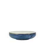 Terra Porcelain Aqua Blue Two Tone Coupe Bowl 22cm