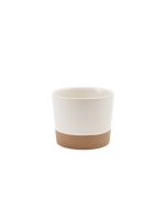 GenWare Kava White Stoneware Chip Cup 9 x 7.4cm