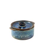 Terra Porcelain Aqua Blue Mini Casserole Dish 14cm