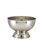 Hammered Stainless Steel Champagne Bowl 36cm