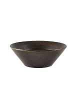 Terra Porcelain Black Conical Bowl 14cm