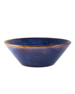 Terra Porcelain Aqua Blue Conical Bowl 19.5cm