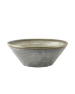 Terra Porcelain Matt Grey Conical Bowl 16cm