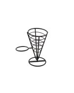 Genware Serving Cone 1 Ramekin Well 21.5cm