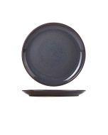 Rustic Stoneware Blue Coupe Plate 24cm