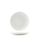 Incise Porcelain Scalloped Coupe Plate 20cm