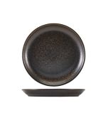 Terra Porcelain Black Coupe Plate 24cm
