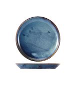 Terra Porcelain Aqua Blue Coupe Plate 24cm