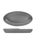 Grey Copenhagen Oval Melamine Deep Dish 55 x 27.5 x 7.5cm