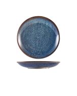 Terra Porcelain Aqua Blue Deep Coupe Plate 21cm