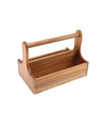 Genware Dark Wood Table Caddy