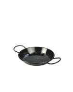 Black Enamel Miniature Paella Pan 15cm