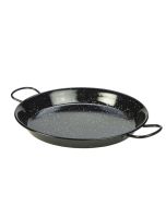 Black Enamel Paella Pan 30cm