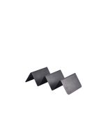 GenWare Black Vintage Steel Fast Food Stand 2 Slot