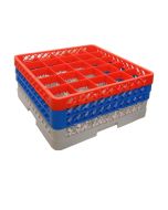 Genware 25 Comp Glass Rack With 3 Extenders